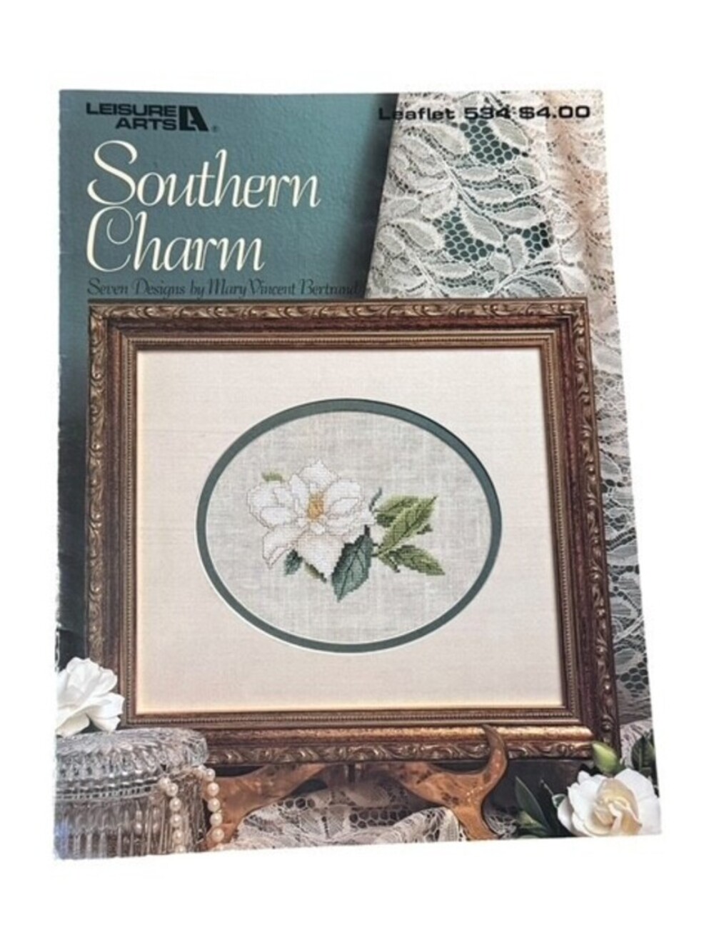 Leisure Arts Southern Charm Cross Stitch Pattern Leaflet